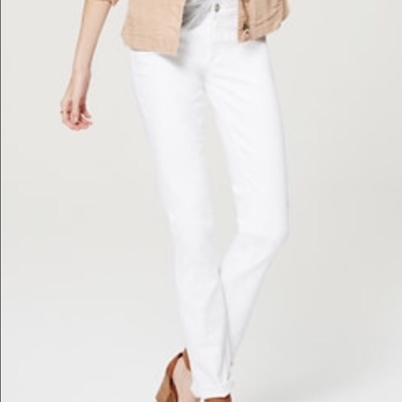 ann taylor white jeans