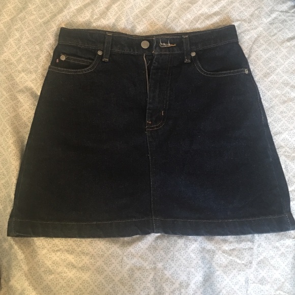 Jean skirt.