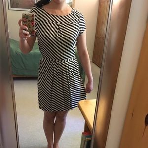 Madewell Broadway & Broome Diagonal Stripe Dress