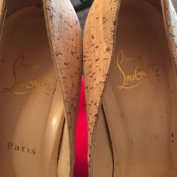 Authentic!!!!! Christian Louboutin corkscrew pumps