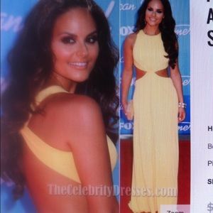 Beautiful yellow prom dress! New with tags!
