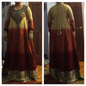 Anarkali gown authentic Jannat Nazir