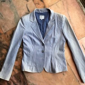 Giorgio Armani Vintage Leather Jacket Sz 6