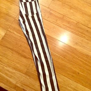 Forever 21 skinny striped jeans