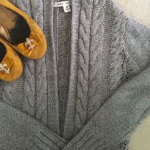 Max Studio Grey Cable Knit