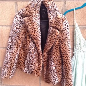 Cheetah fur jacket