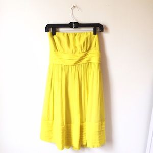 J.Crew Yellow Silk Dress.