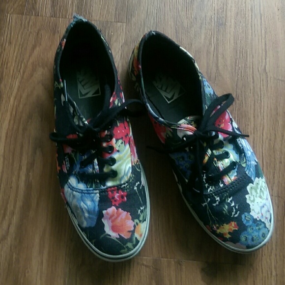 SOLD Floral Print Vans