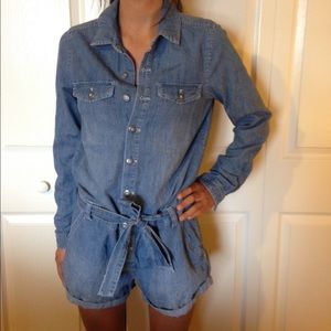Free People Jean Romper