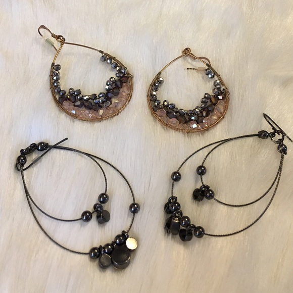 Two Sets Dazzling 💎 Tear Drop Earrings