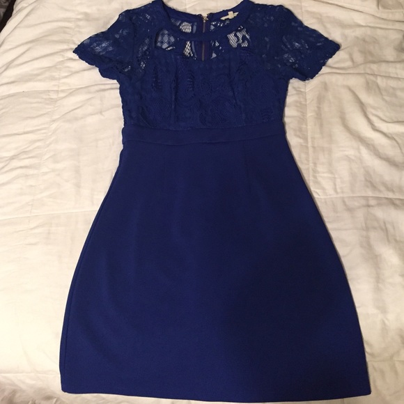 Blue cocktail dress