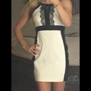 Black and white dress