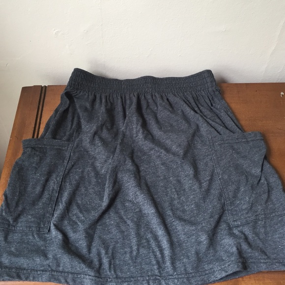 Grey skater skirt.
