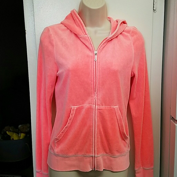 (Sold)Juicy Couture neon orange sweater - Picture 2 of 3