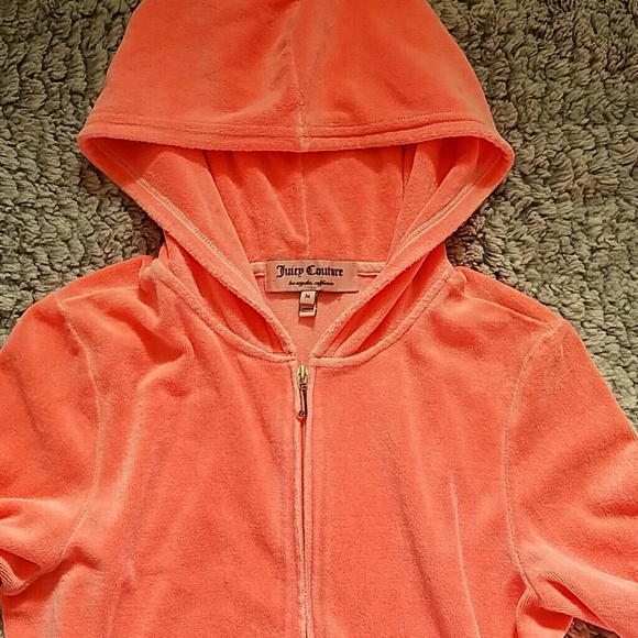 (Sold)Juicy Couture neon orange sweater - Picture 3 of 3