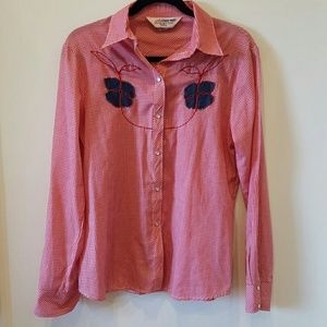 Vintage gingham western shirt