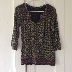 Quarter lengthy lucky brand t shirt.