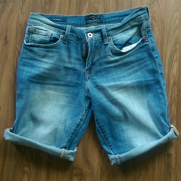 Lucky Distressed Bermuda Shorts