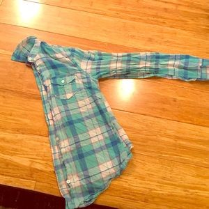 American eagle plaid shirt
