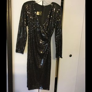 Black sequin dress