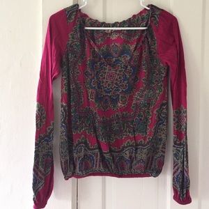 Long sleeves hippy style t shirt