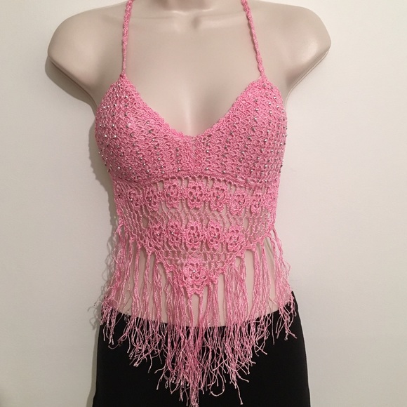 Light pink belly dancer top