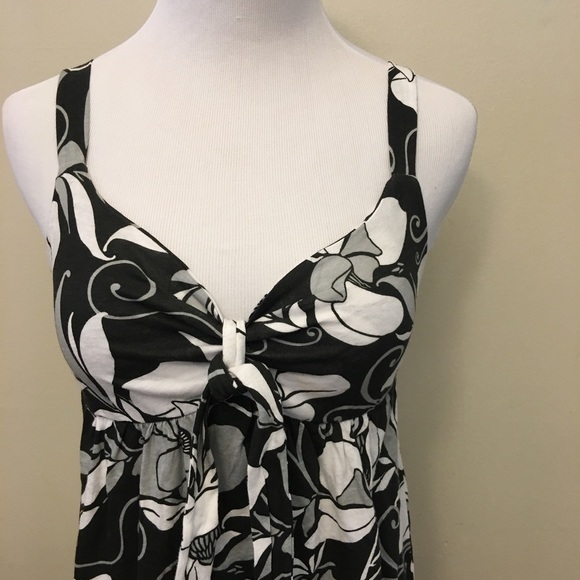 NWT O'Neill Black and White Casual Halter Dress - Picture 2 of 3