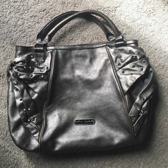 Betsey Johnson metallic studded purse
