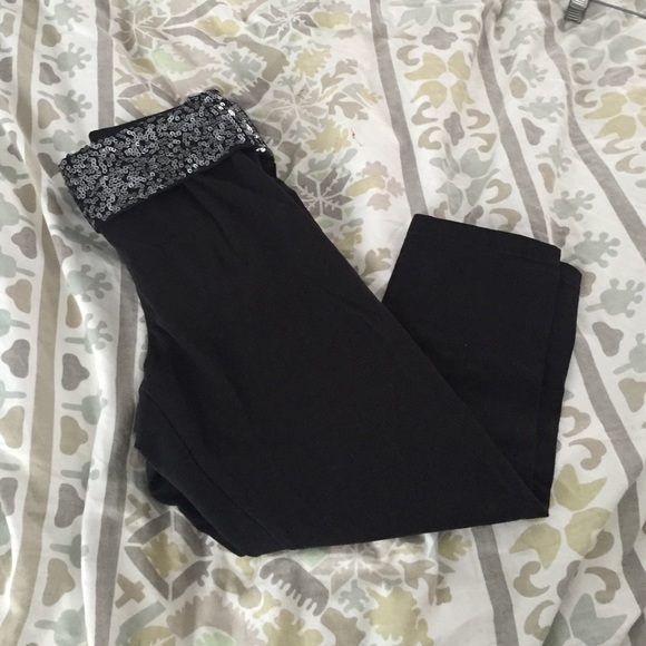 Aerie Cropped Sequined Leggings