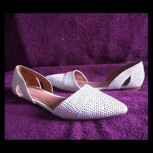 Great White and Black Madewell Flats