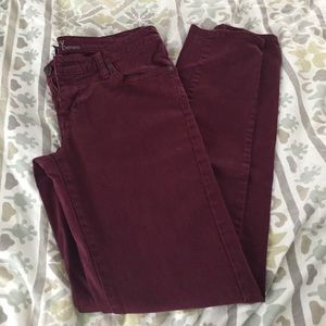 Massimo Burgundy Skinny Jeans