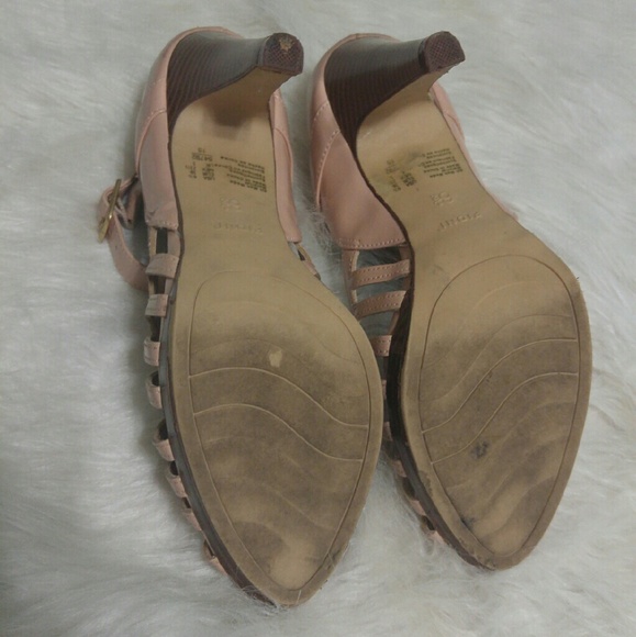 Peach scalloped Fioni heels - Picture 4 of 4