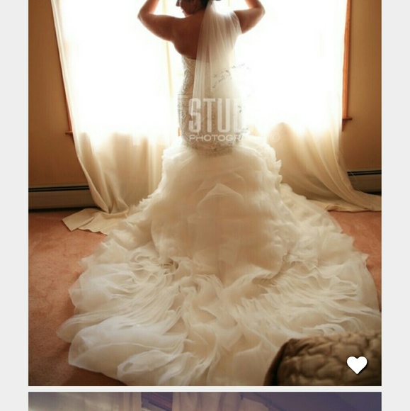 *SOLD* * HP !* Moonlight Couture Wedding Dress - Picture 3 of 4