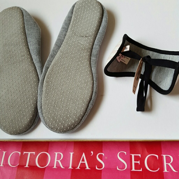 New! Victoria's Secret slippers & eye mask - Picture 2 of 3
