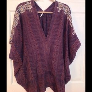 Free People Poncho Tunic