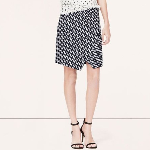 Ikat Skirt w/ Asymmetrical Hem