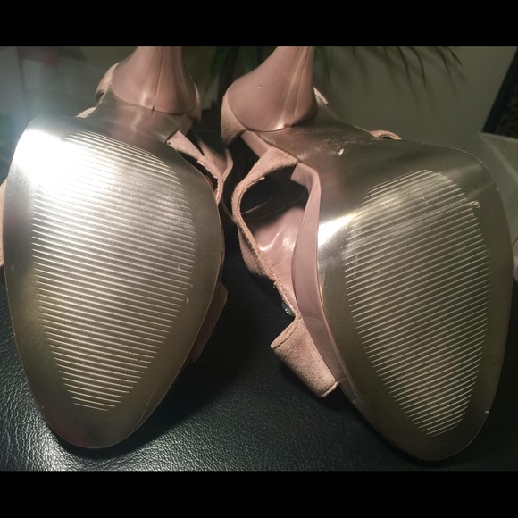 Steve Madden size 9 heels nude/taupe jeweled!! - Picture 3 of 4