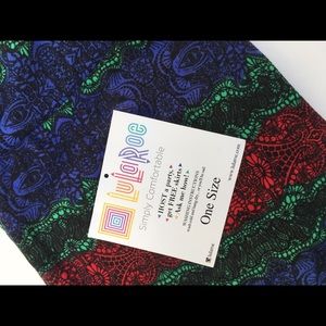 NWT - LuLaRoe OS leggings - lace stripes