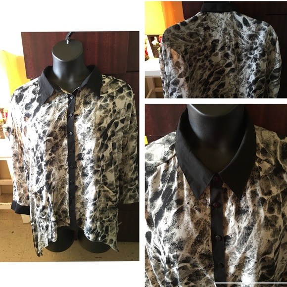 Collard button down too - Picture 2 of 2