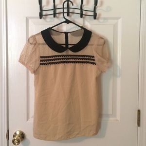 Nude vintage blouse