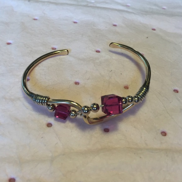 Gold plated sterling silver cuff beautiful
