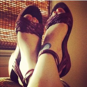 Red GAP sandals