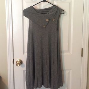 Grey shift dress