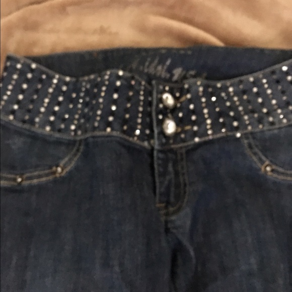 Rhinestone top jeans