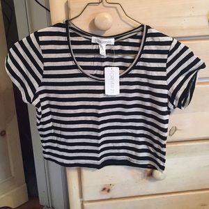 Striped NWT crop top