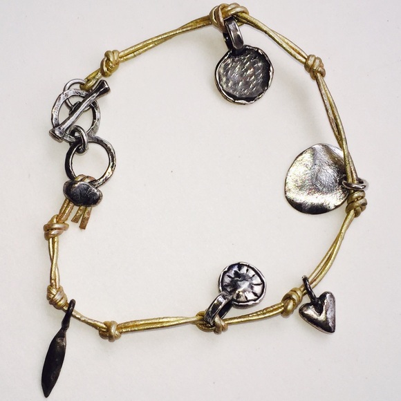 🌸Gold leather bracelet - Picture 4 of 4