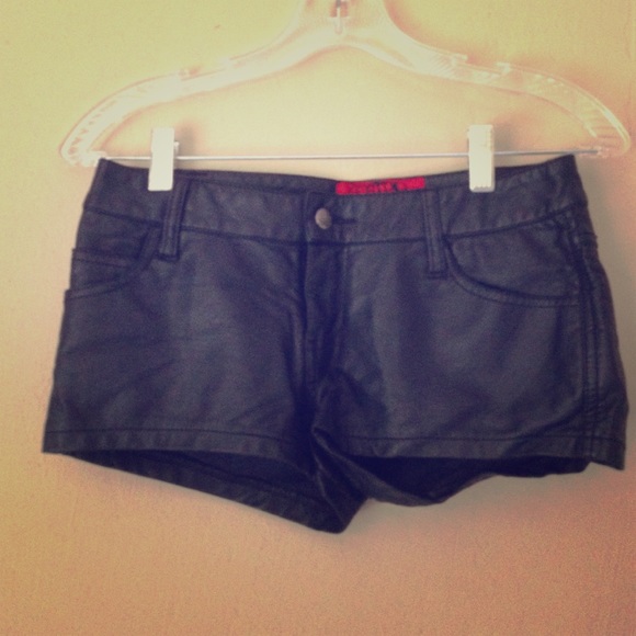 Tripp NYC Vegan Leather Shorts