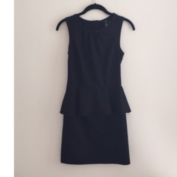 H&M Peplum black dress