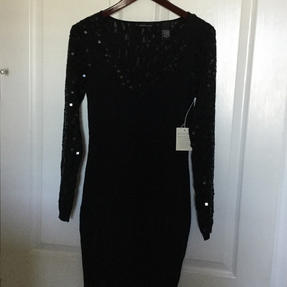 Moda International black sequin burnout dress - Picture 1 of 3