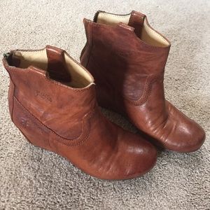 Frye Carson Wedge Bootie